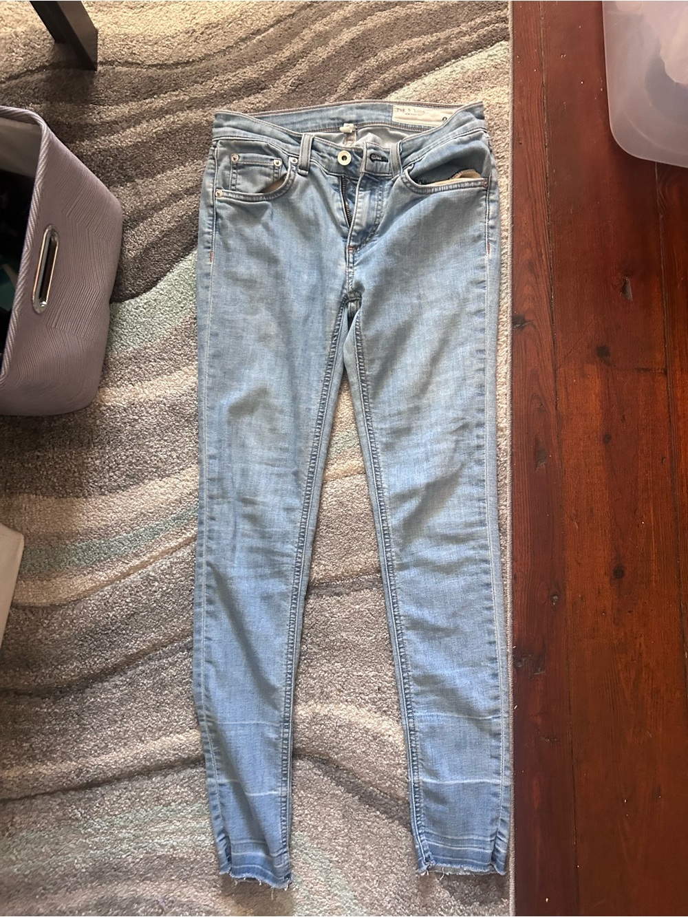rag & bone Light Wash Skinny Jeans